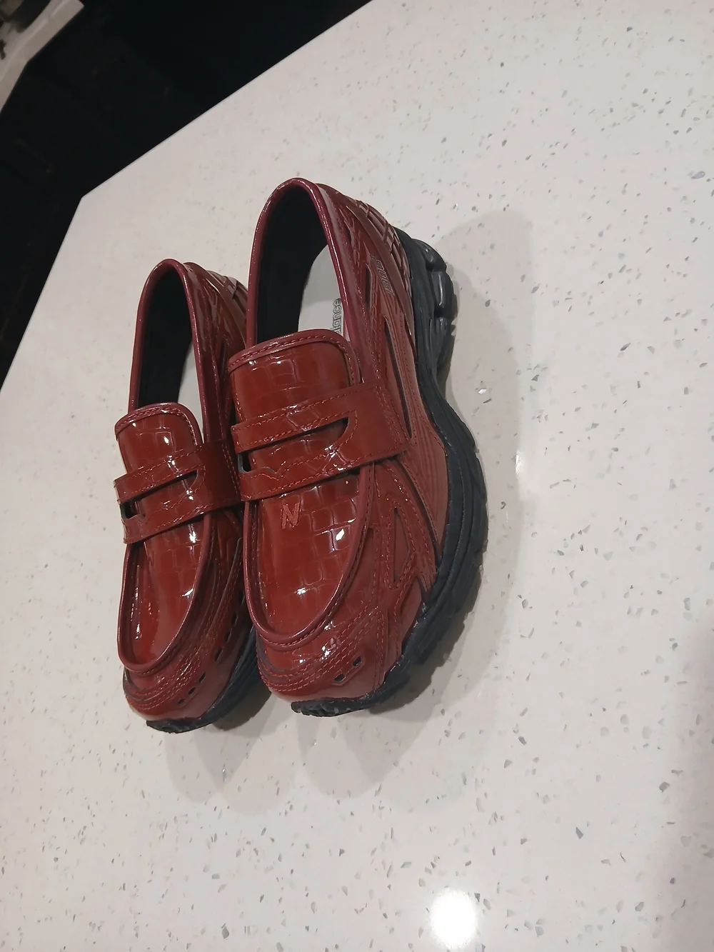 New Balance shiny patent